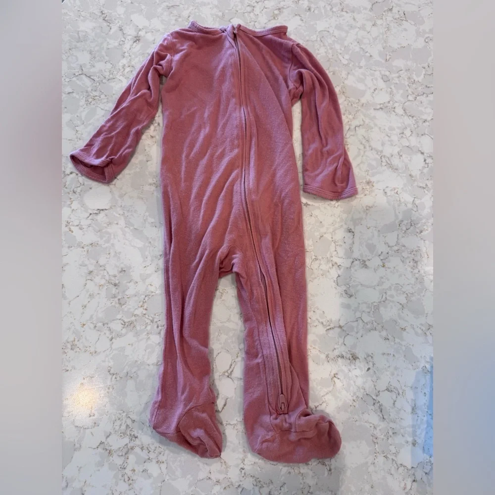 Carter’s 9M - double zipper - Cozy Pink Kids One Piece